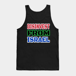 DISINVEST FROM ISRAEL - Front Tank Top